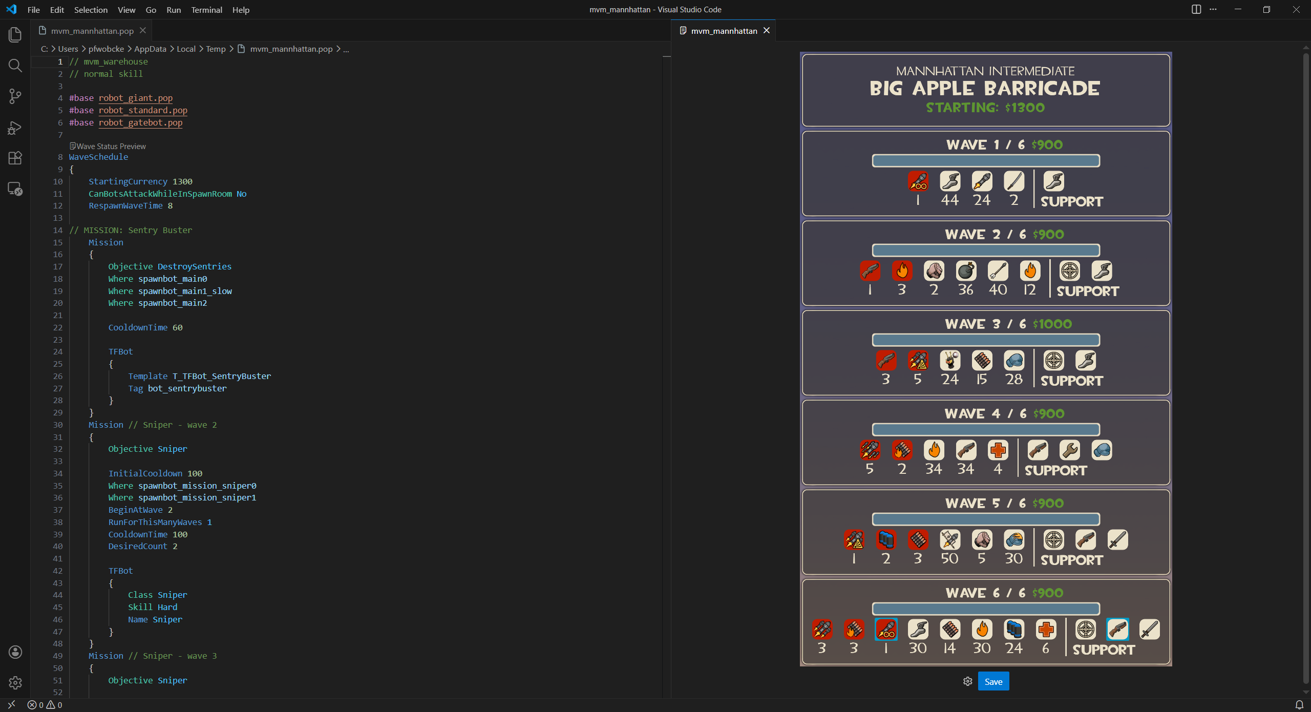 wave status preview